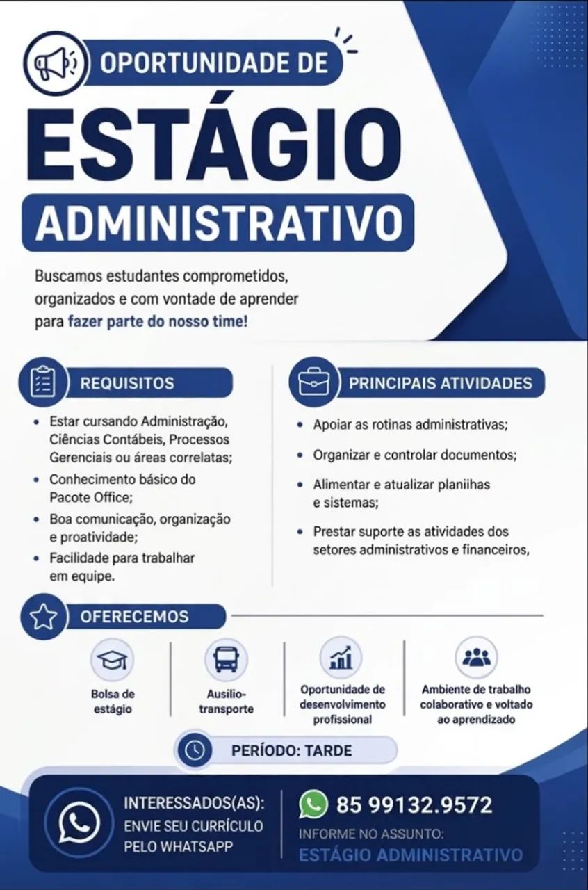 Estágio em Administração 