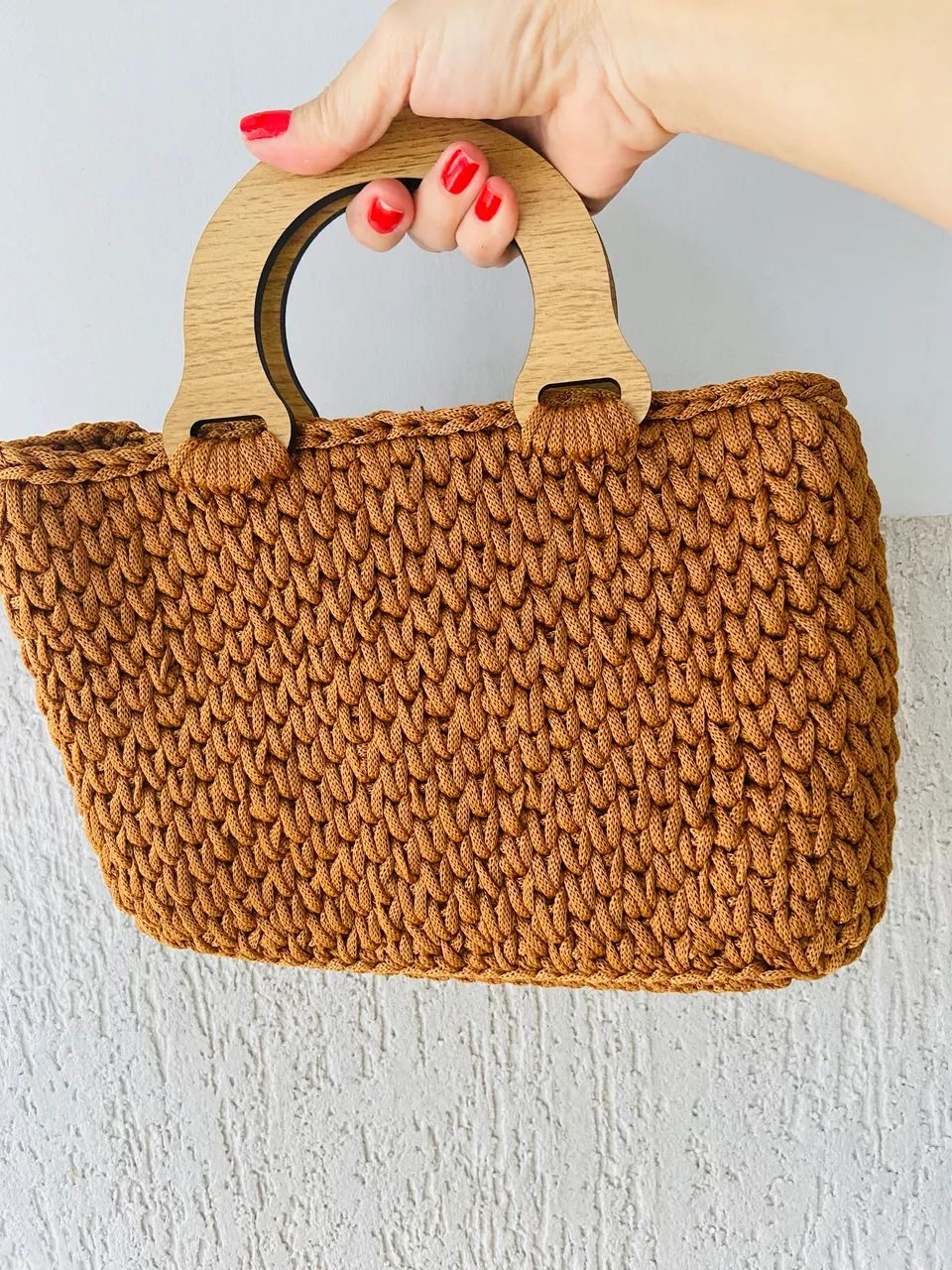 Bolsa de crochê em Fio Náutico  - Foto 3