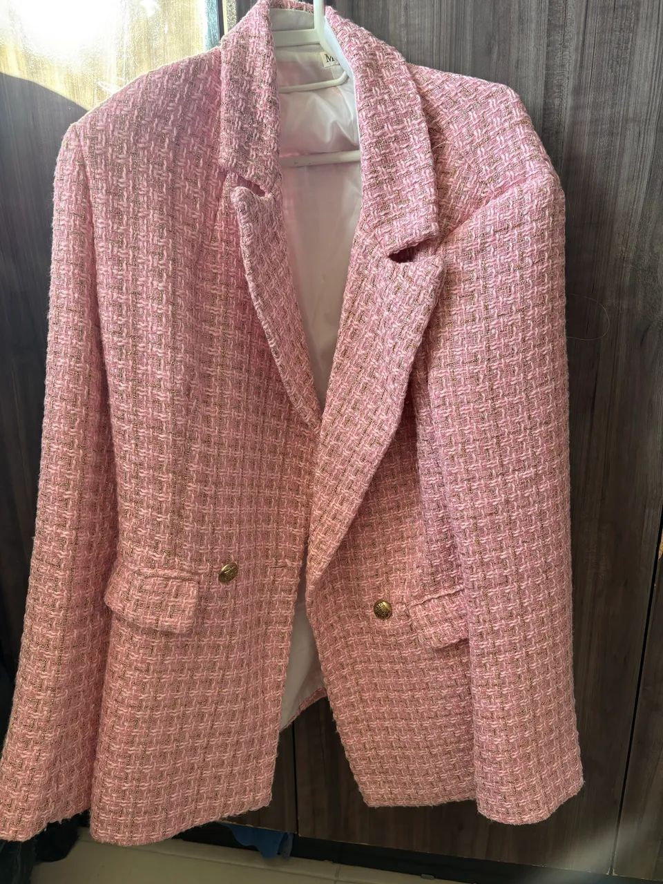 Lindo blazer xadrez rosa  - Foto 2