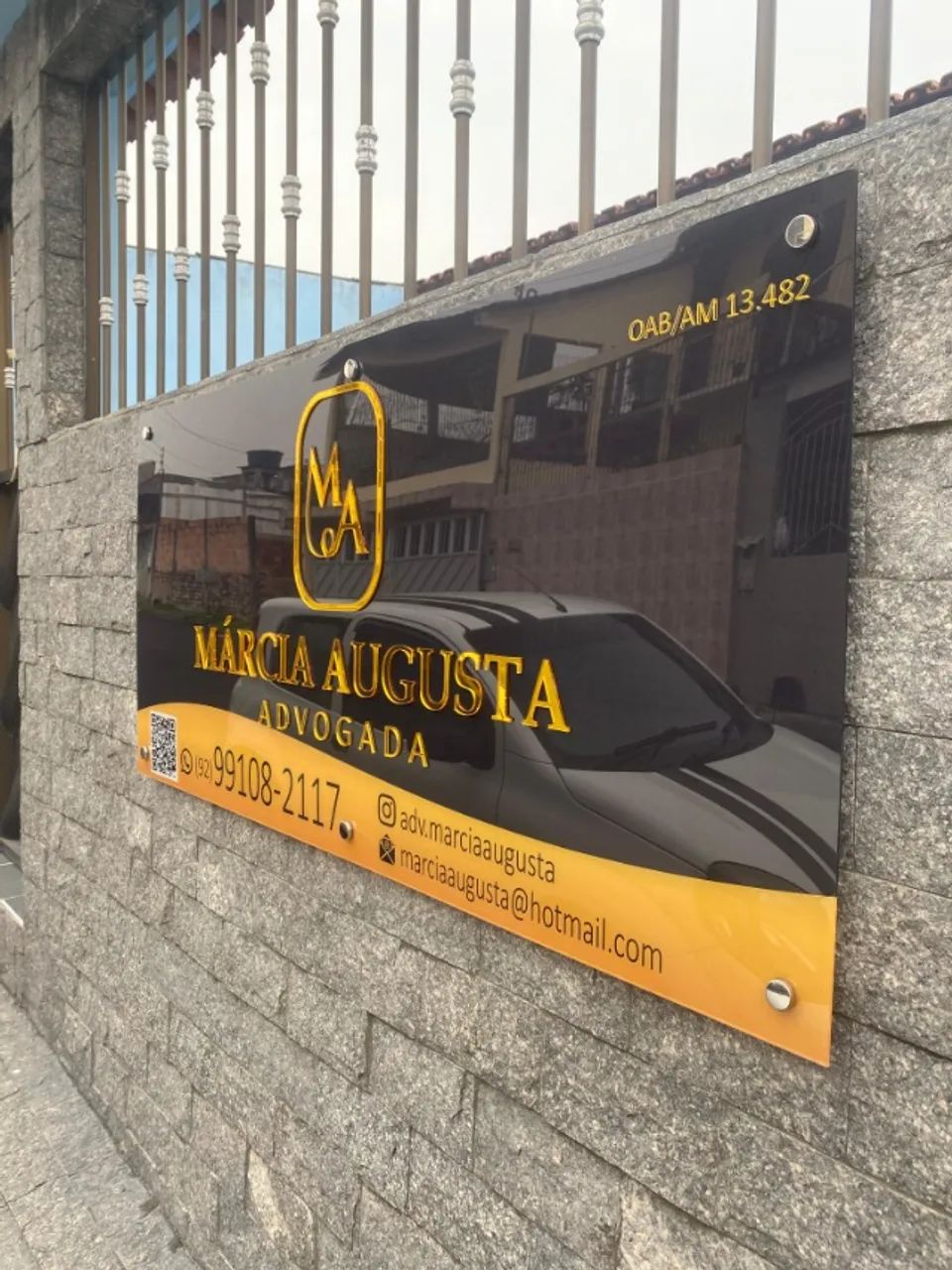 Placa em acrílico área externa ou interna - Foto 4