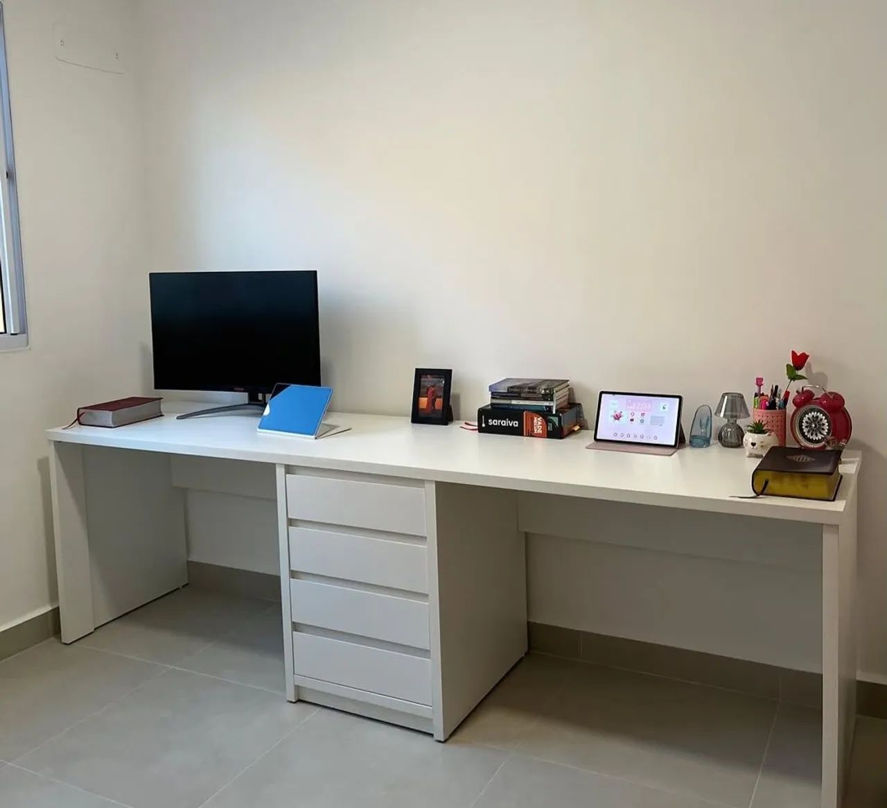Bancada De Trabalho/Estudos Com Dois Lugares 