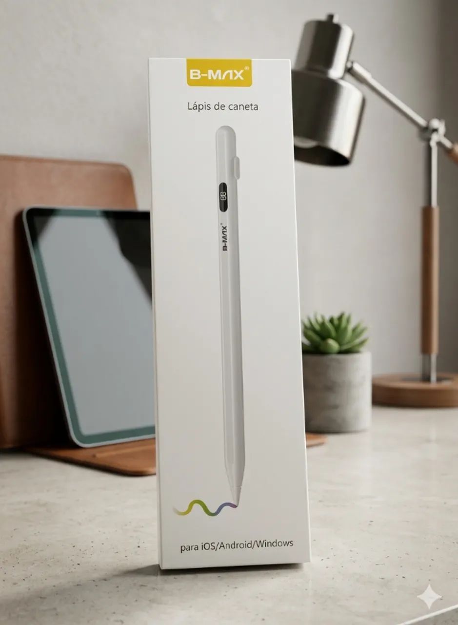 Caneta Touch Stylus Celular Tablet Ios Android Precisão Bmax - Foto 4