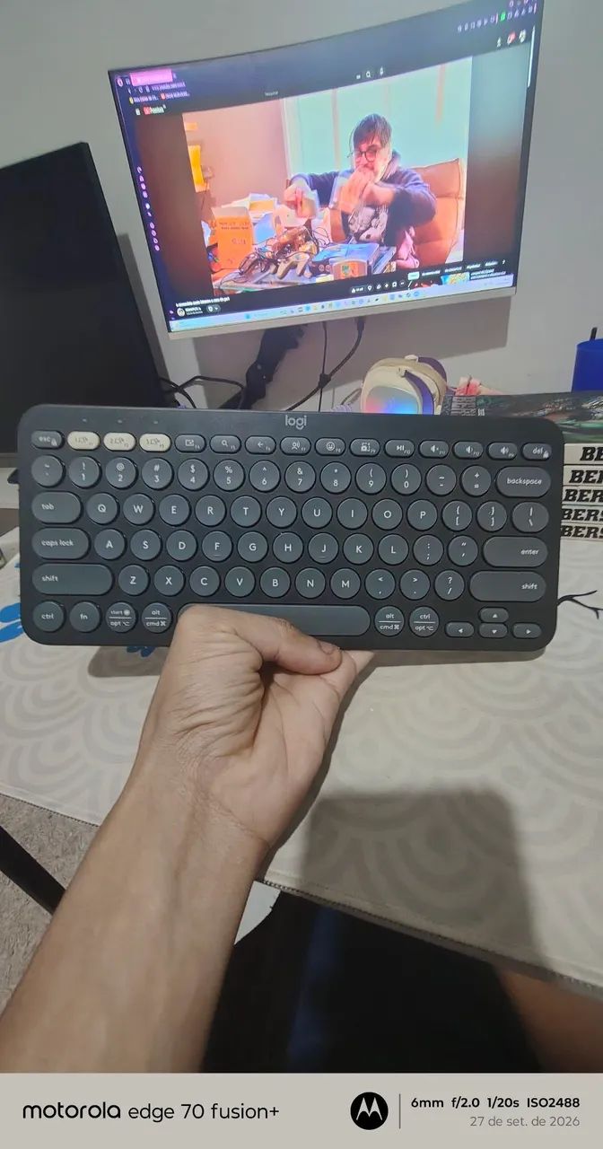 Teclado Logitech Pebble keys 2 k380s bluetooth 