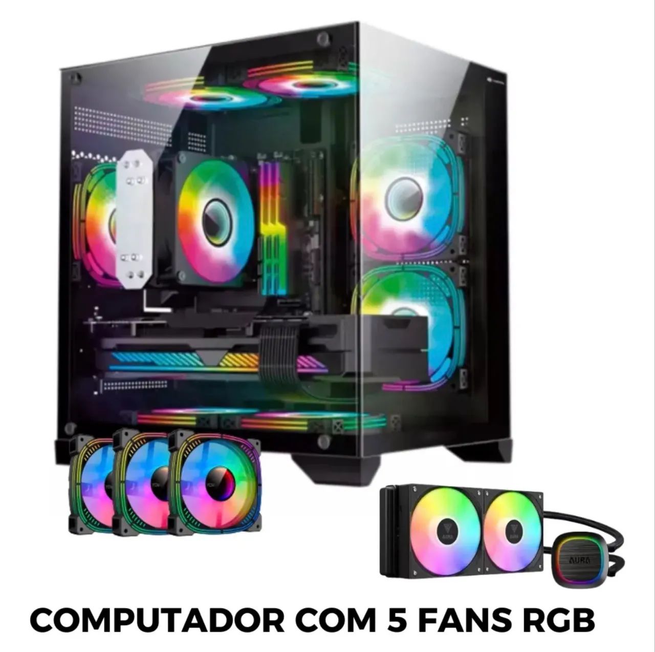 PC GAMER RYZEN 7 5700x + RTX 4060 (PRONTO PRA USO)