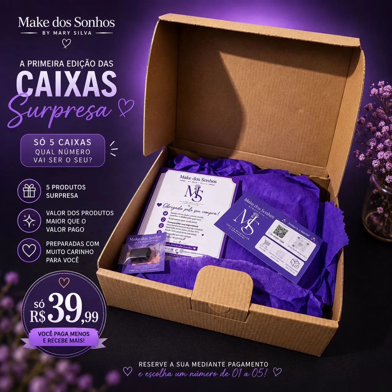 Caixa surpresa - Make dos Sonhos 