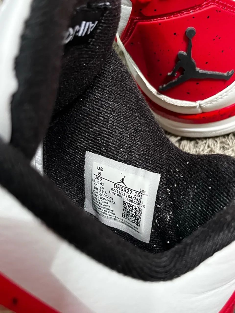 Air Jordan 4 Red Cement - Original com Caixa - Foto 5