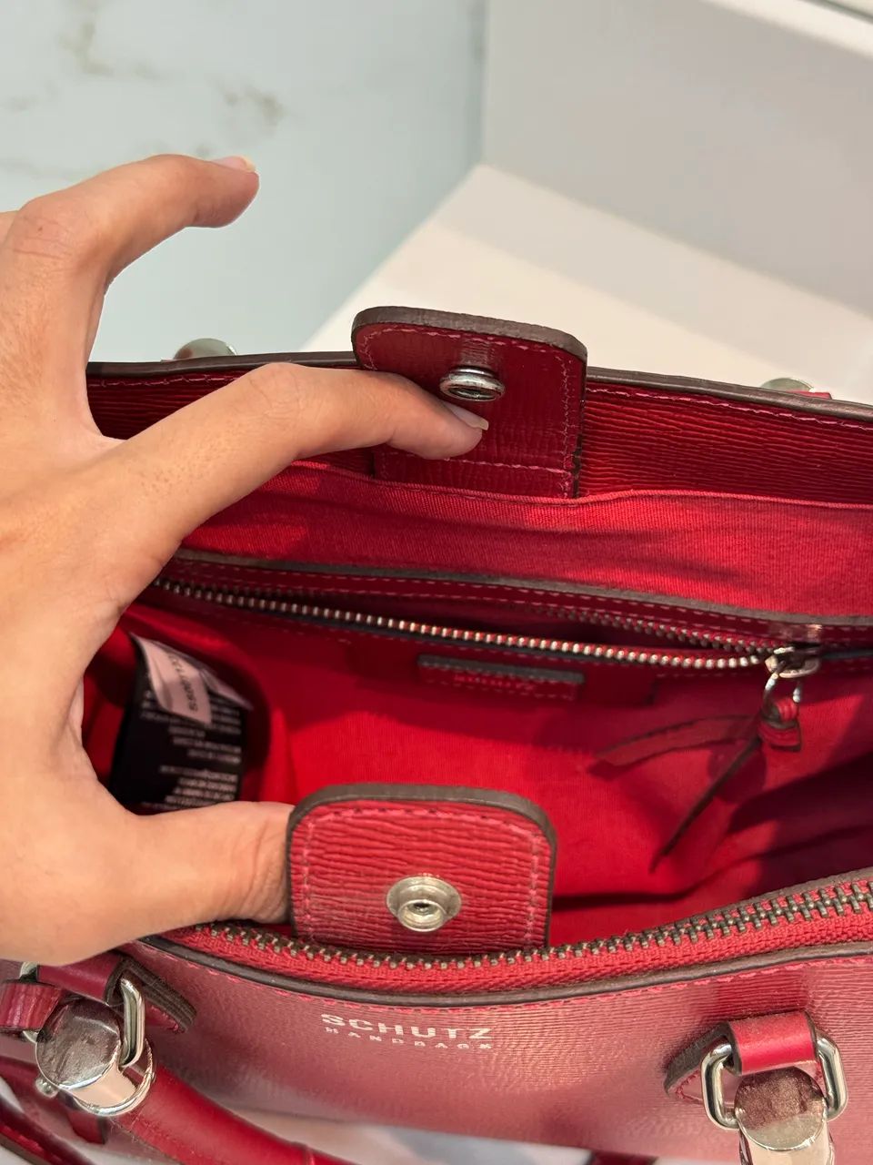 Bolsa Schutz em Couro - Foto 3