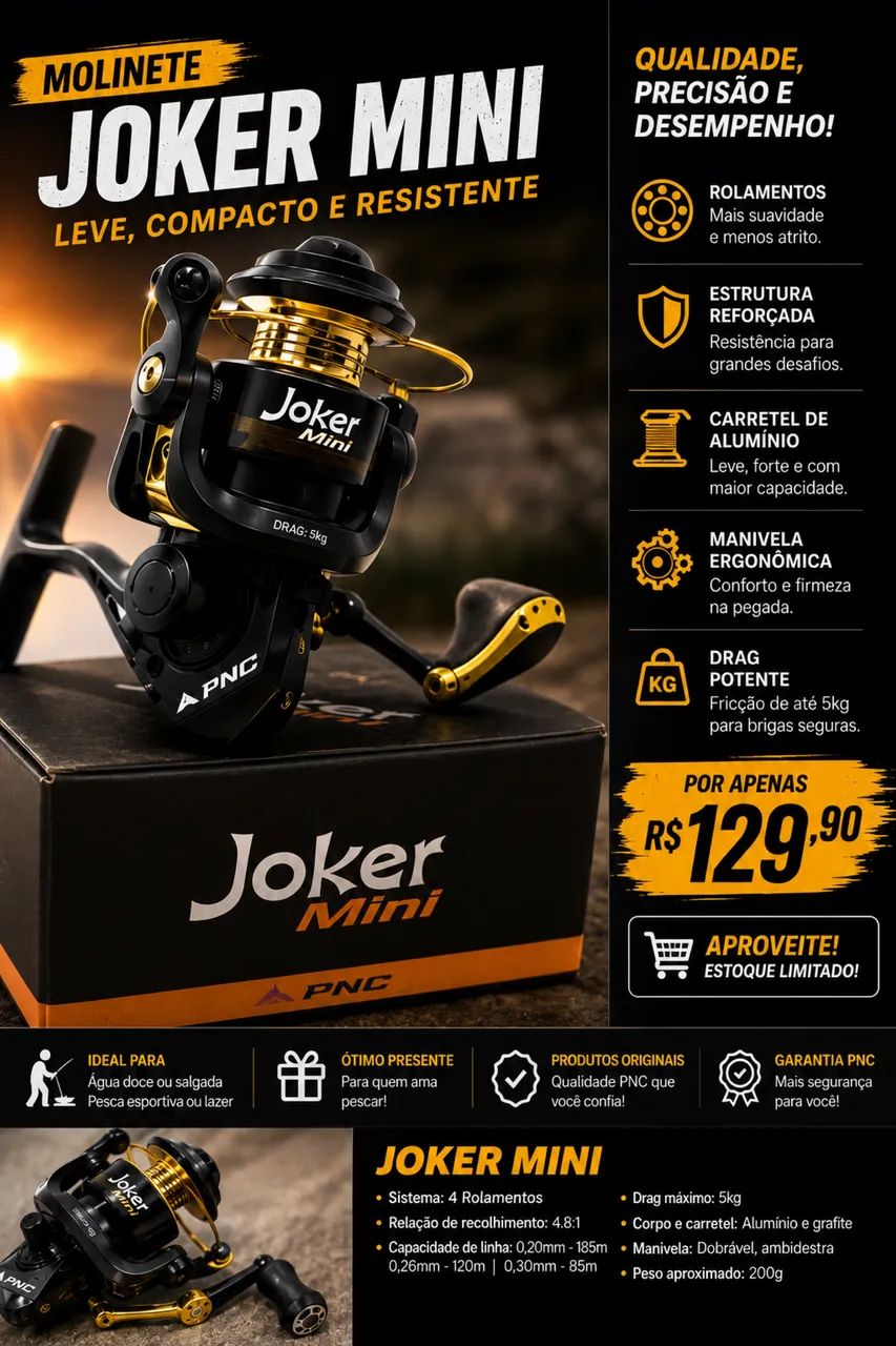 Molinete Joker Mini