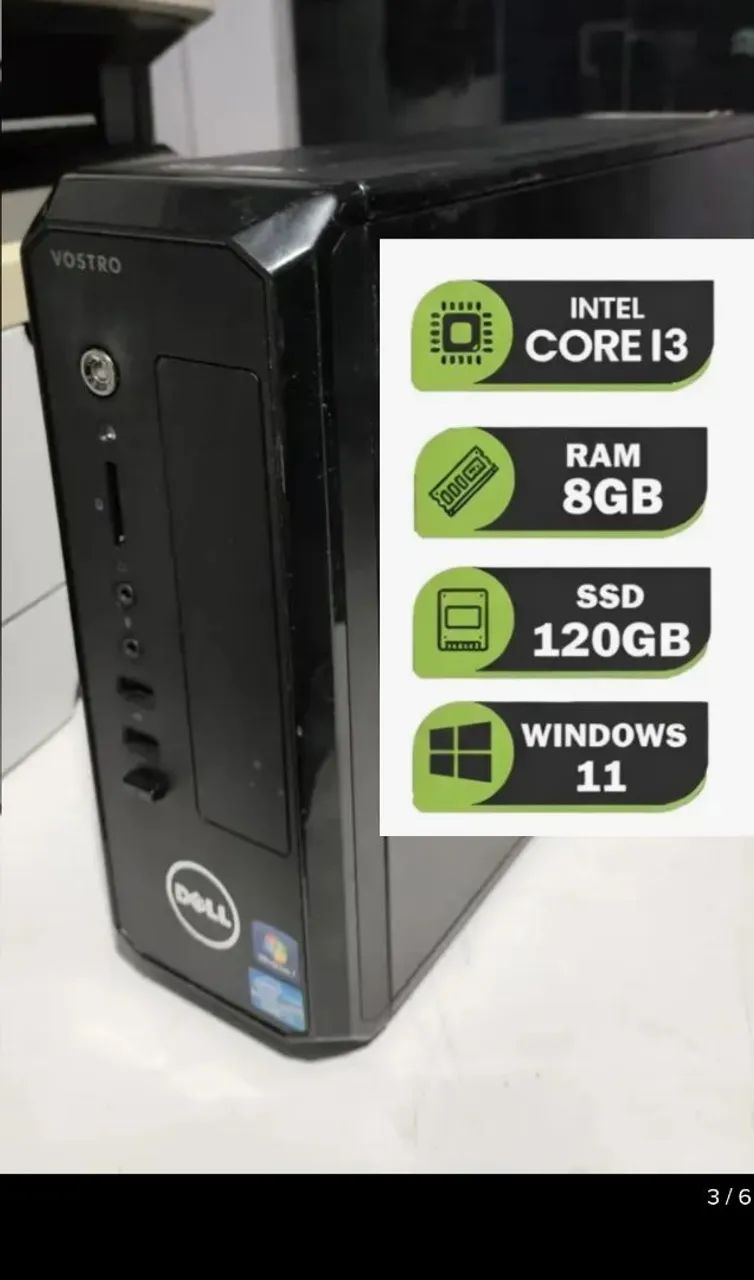 CPU PC Intel  Core i3 3220/ 8gb Ram/ SSD 120gb