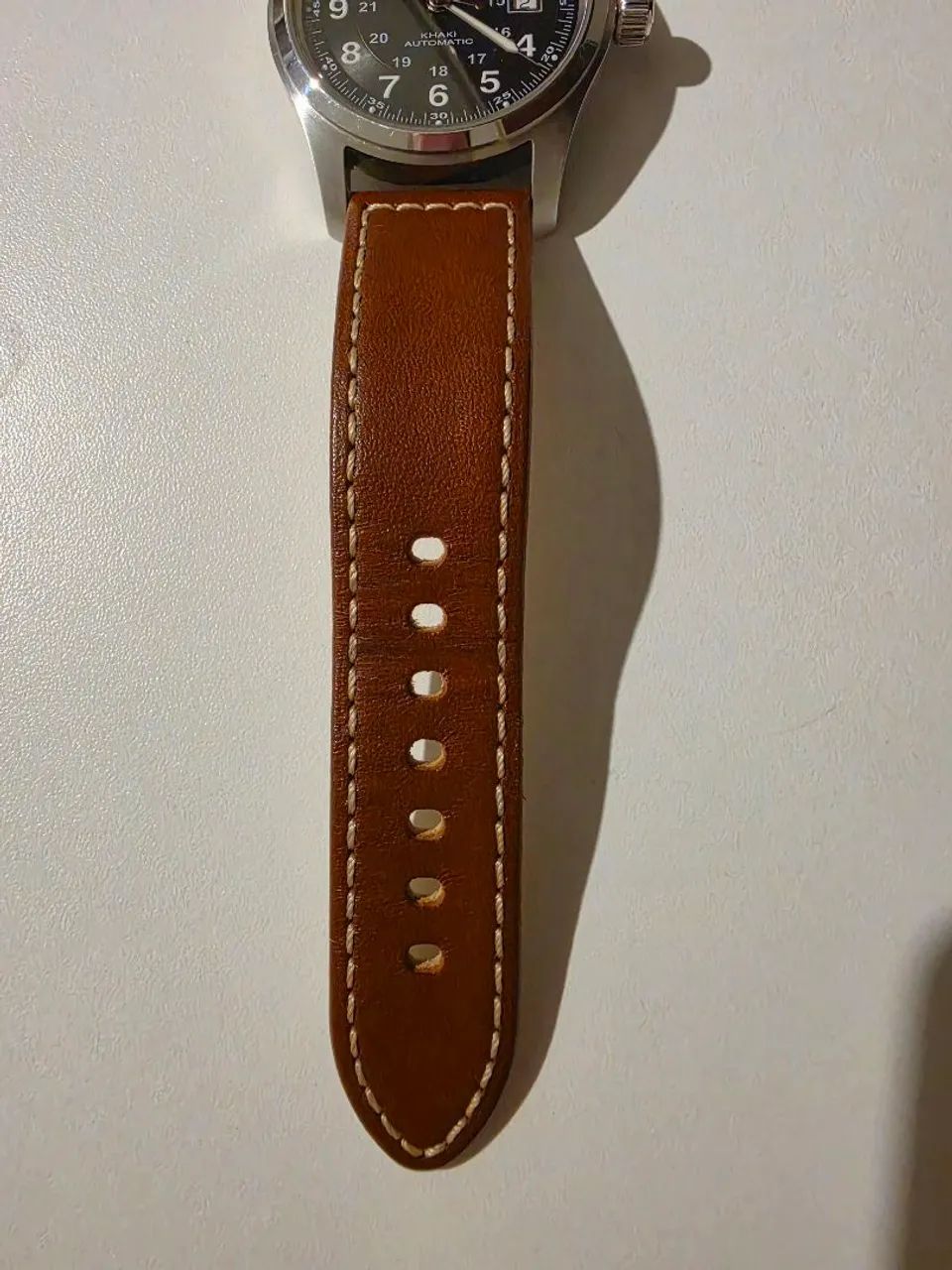 Hamilton Khaki Field Automatic 42mm - Caixa e Documentos + 2 Pulseiras Extra - Foto 2