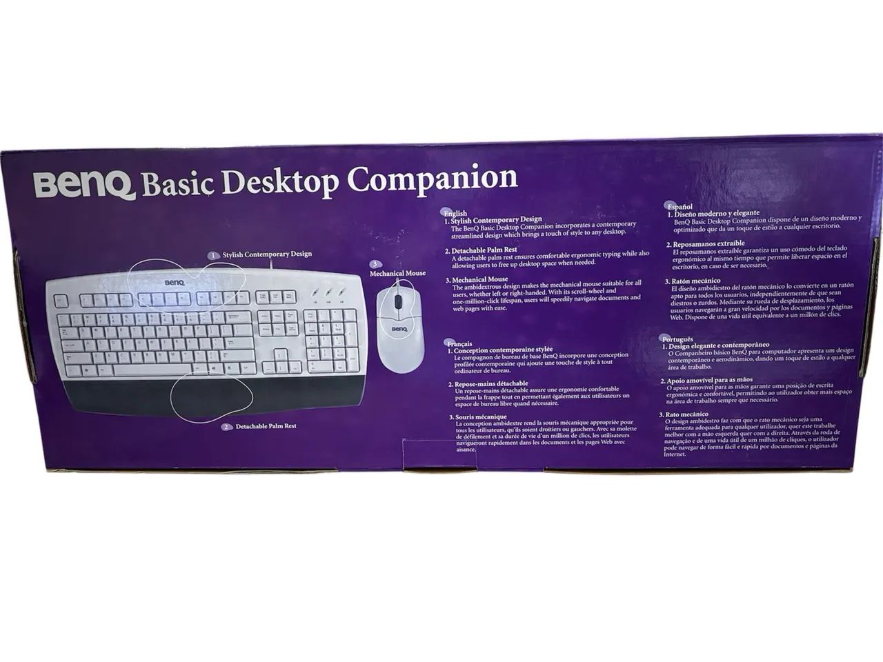 Kit teclado e mouse PS2 Benq L-100P novo - Foto 2