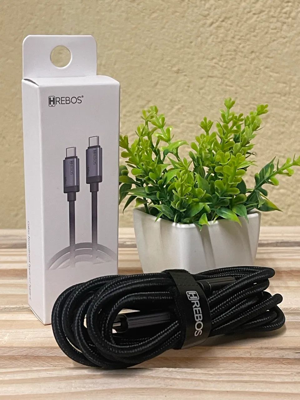 Cabo USB-C para USB-C 2 Metros 60W Turbo Carregamento Rápido, Cabo Tipo C Reforçado  - Foto 2