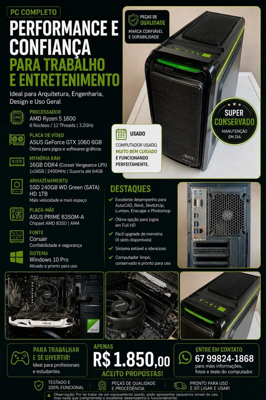 PC COMPLETO À VENDA - Foto 4