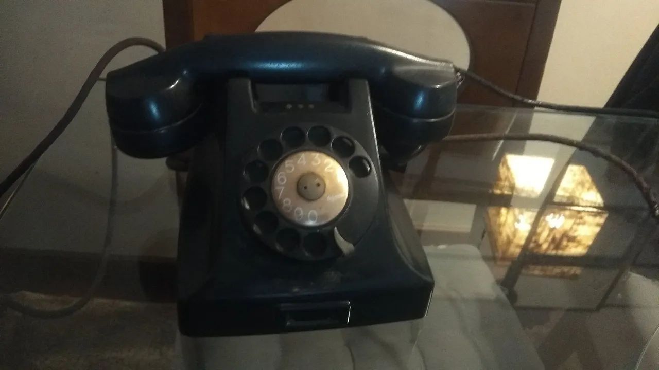 Telefone preto antigo  - Foto 5