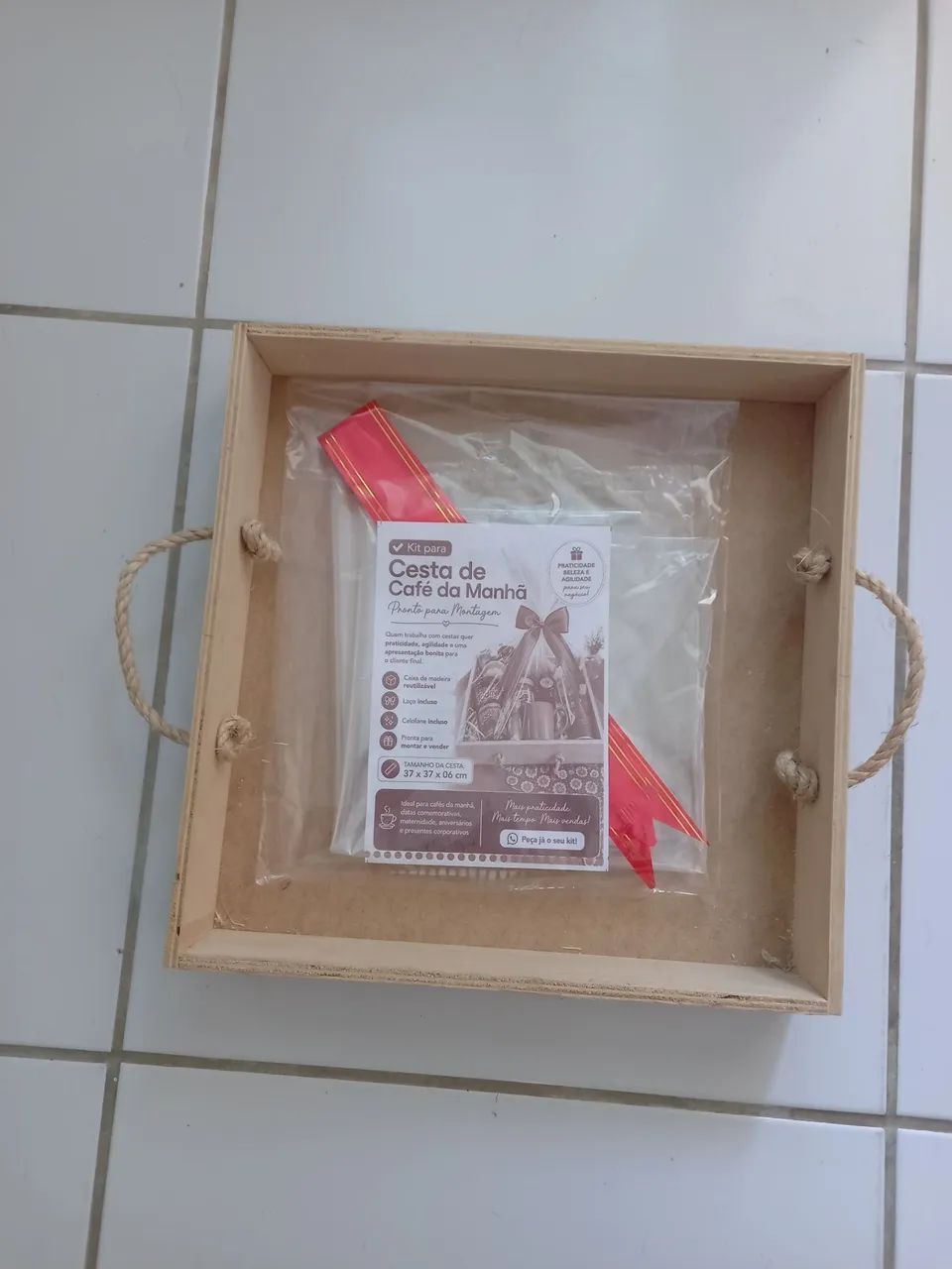 CESTAS PARA CAFÉ  DA MANHÃ  37X37X06
