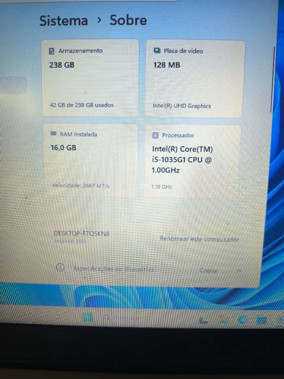 Notebook Dell i5 com placa de video e 16GB de RAM  - Foto 5