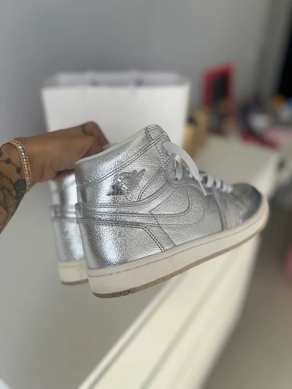 Nike Jordan PRATA Feminino - Foto 5