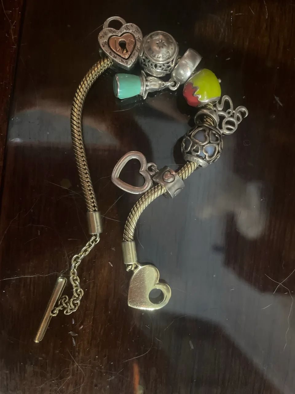 Pulseira banhada em ouro Pandora - Foto 3