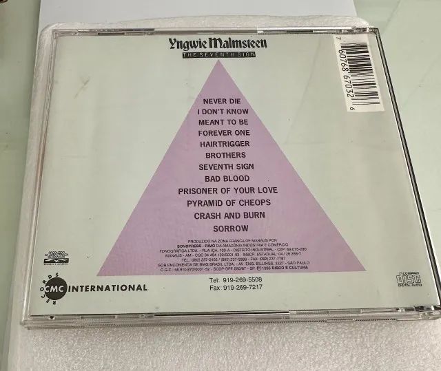 Cd Yngwie Malmsteen - The Seventh Sign 1996 - CDs, DVDs etc