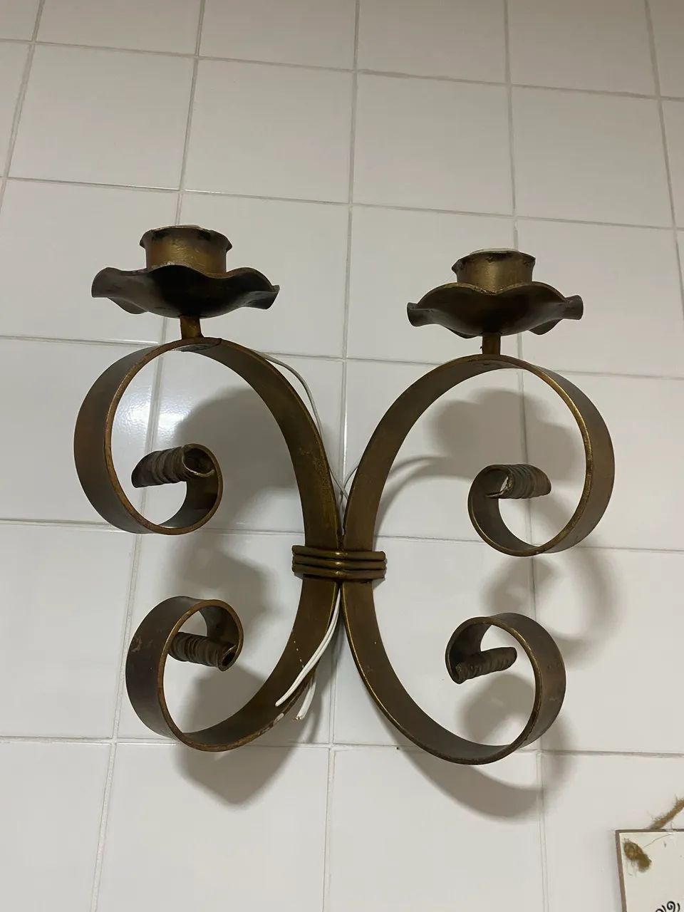Luminária antiga par, 2 peças  - Foto 2