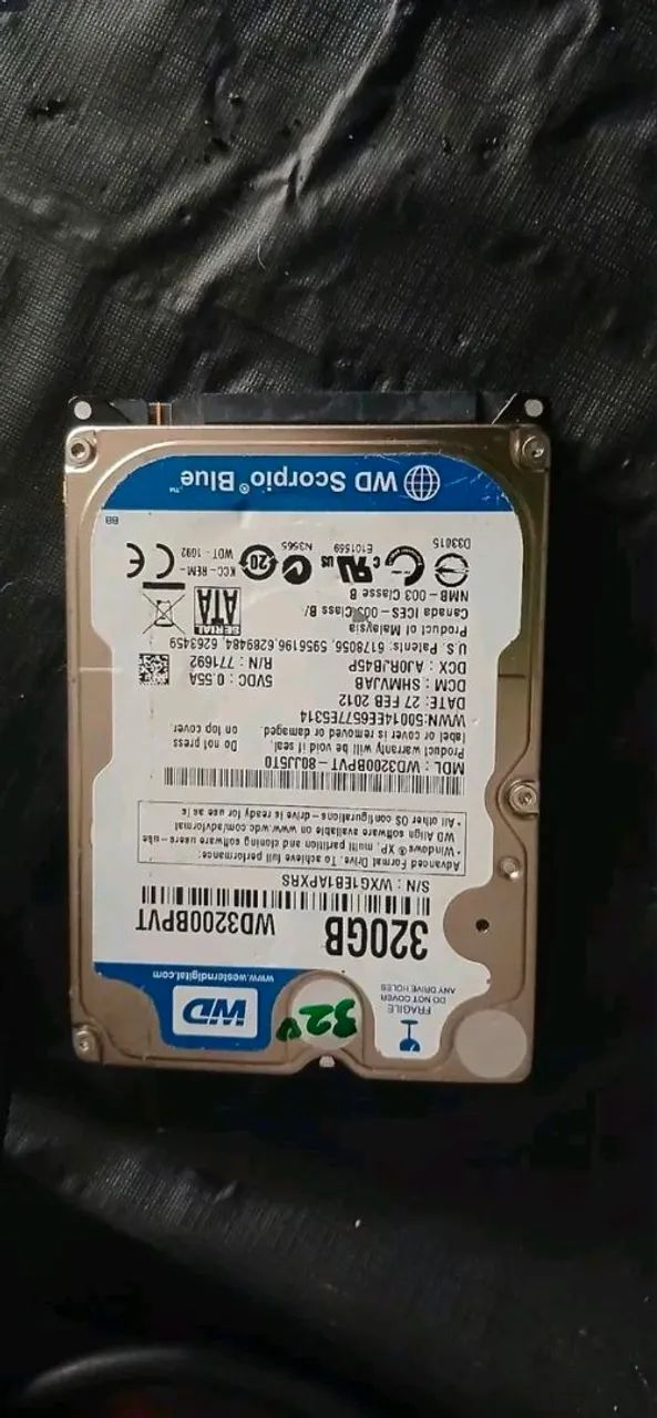 Hd 320gb notebook 100%