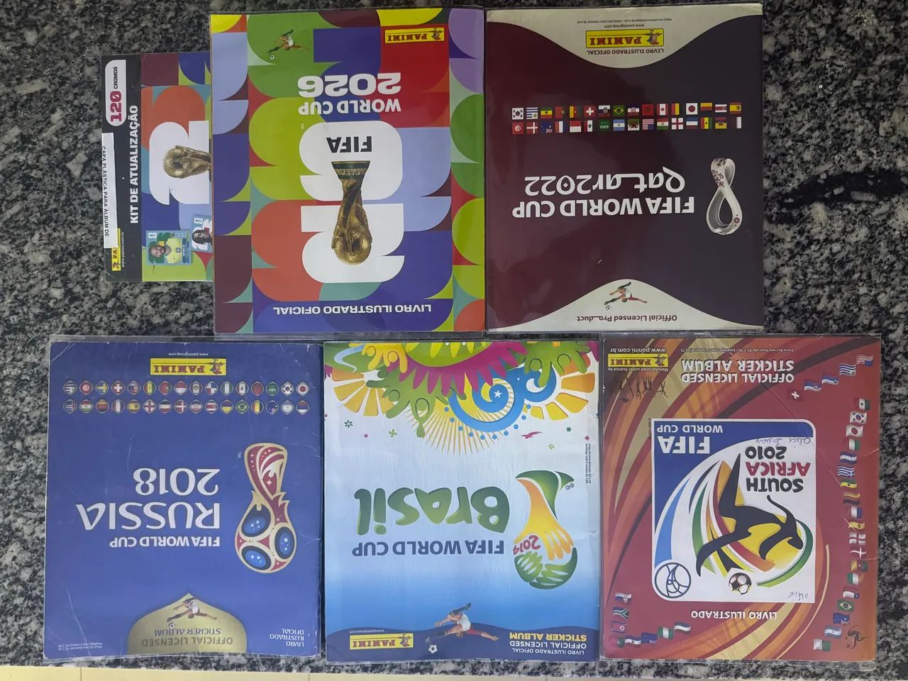 Álbum copa 2014, 2018, 2022 e 2026 completos