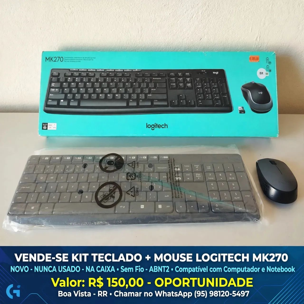 Teclado para notebook ou computador nunca usado 