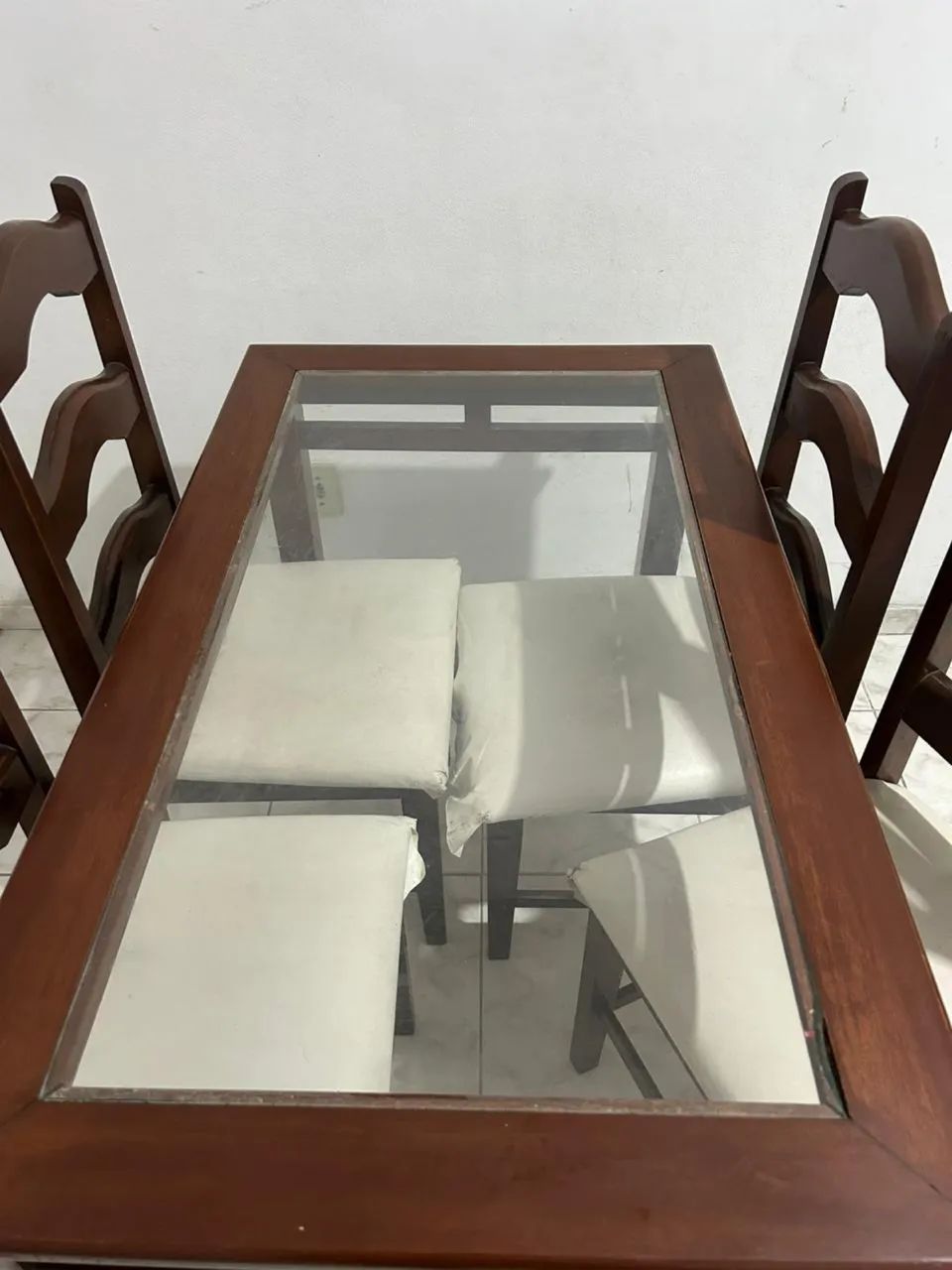 Conjunto de mesa com 4 cadeiras (Madeira MACIÇA) - Foto 5