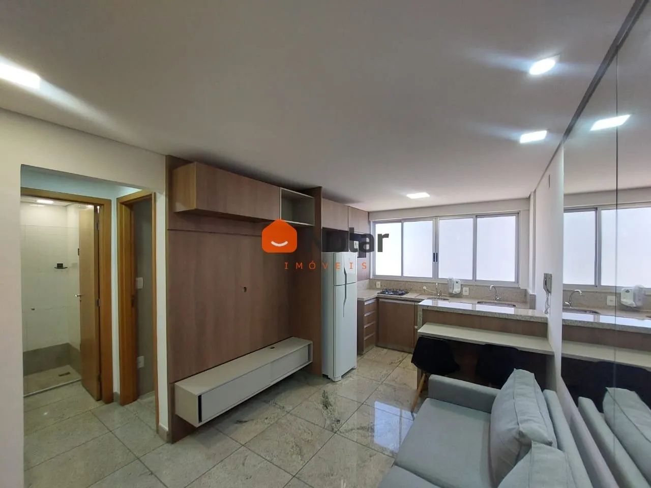 Apartamento / Flat Mobiliado na Savassi em Belo Horizonte MG - Condomínio Edifício Melbour