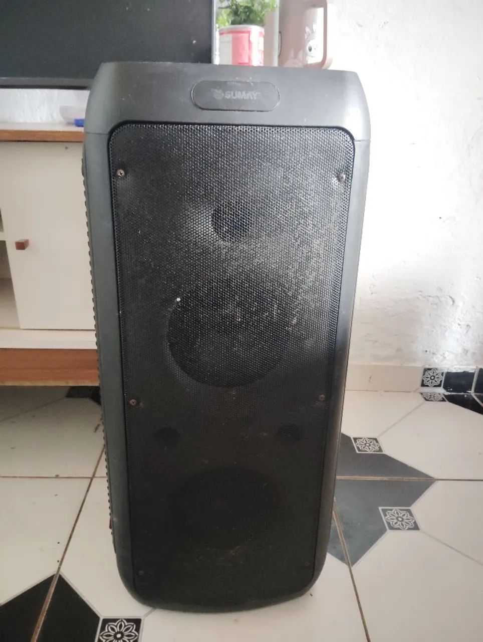 Vendo caixa de som sumay portátil com problema no botão de ligar interessado chama no pv 
