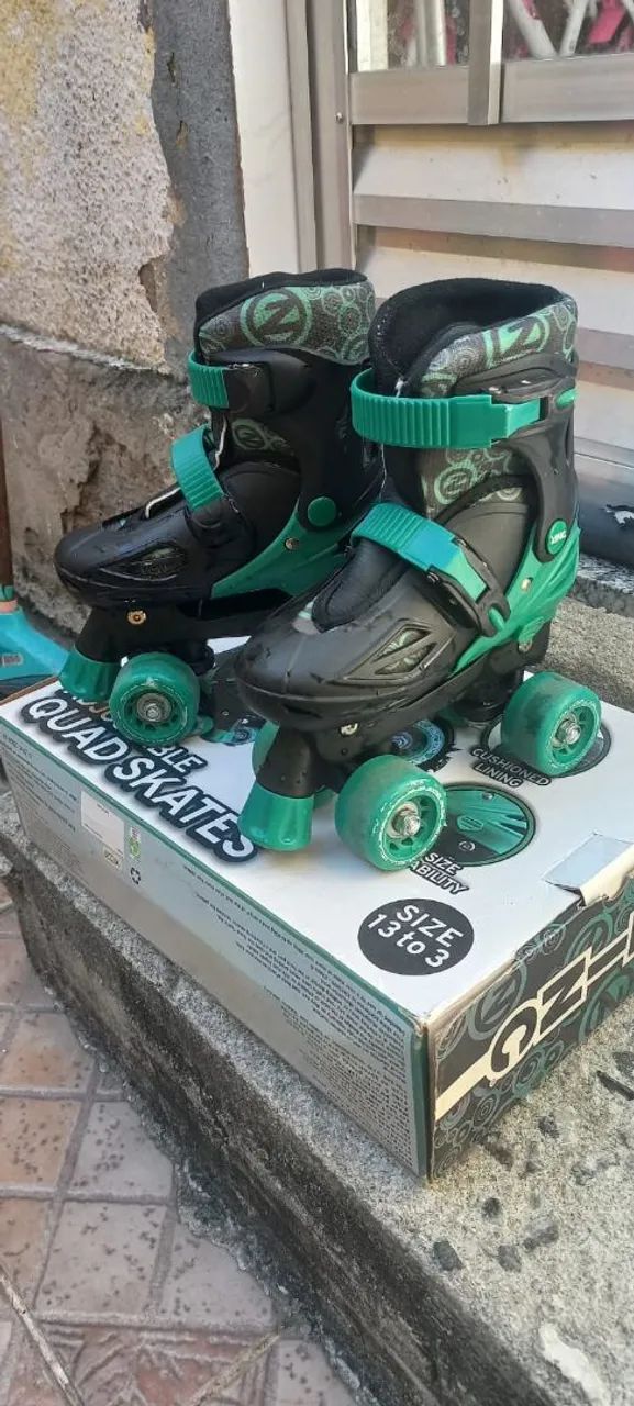 Patins Infantis Ajustável Quatro Rodas
