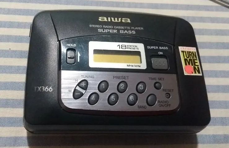 TAMPA FRONTAL E CARCAÇA WALKMAN AIWA HS - TX366