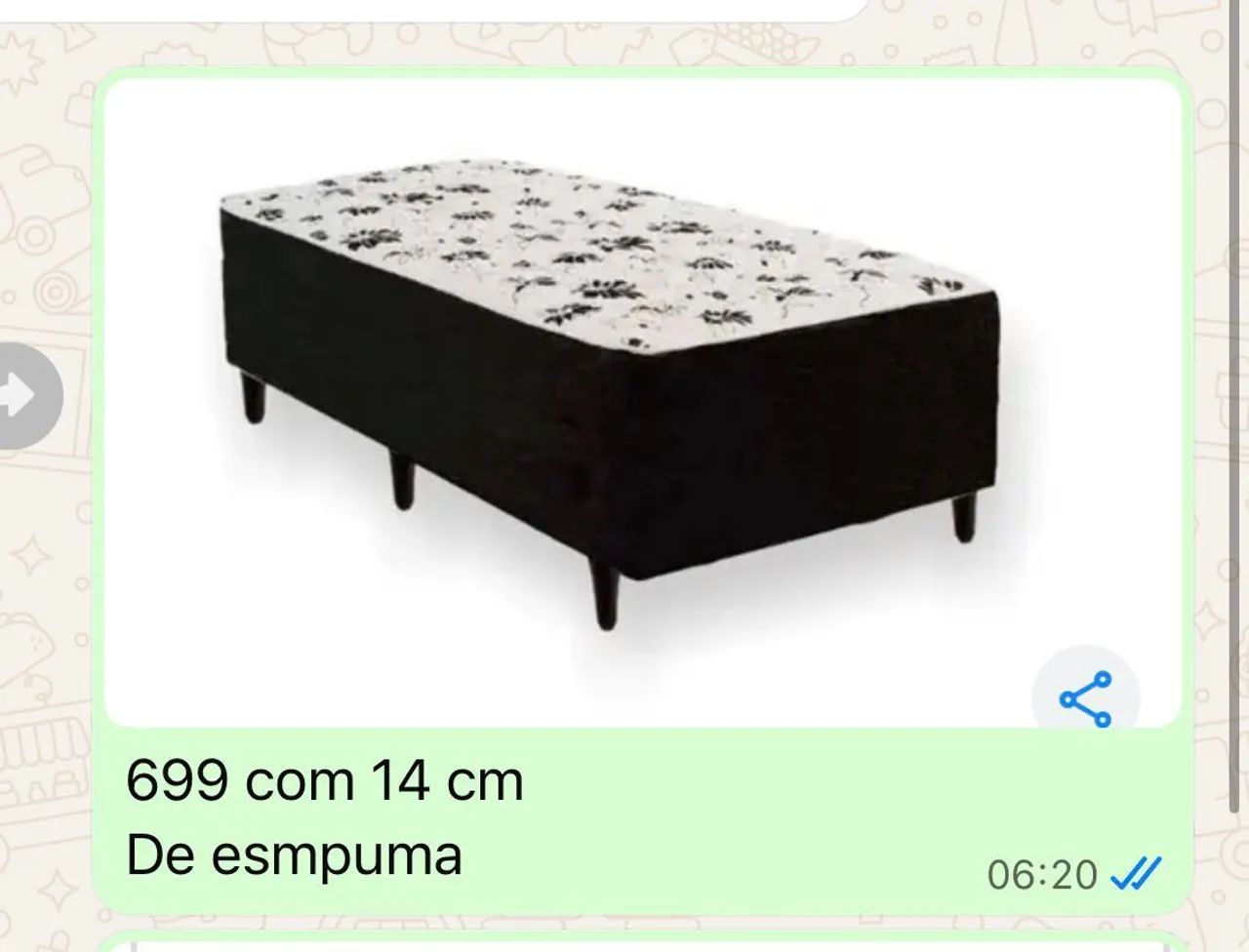 Cama solteiro box