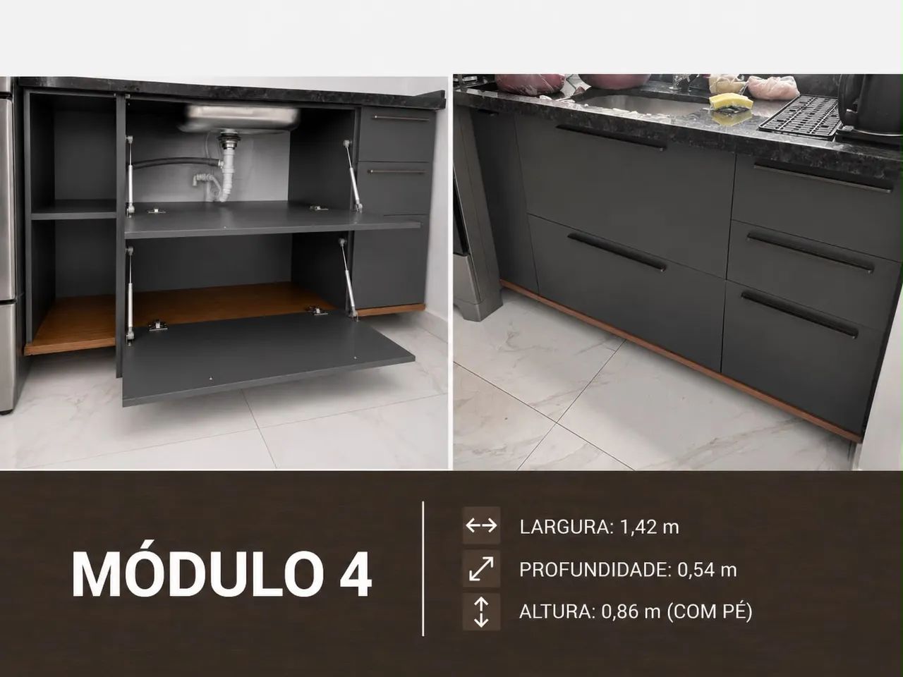 MÓVEIS COZINHA E GUARDA ROUPA - Foto 4