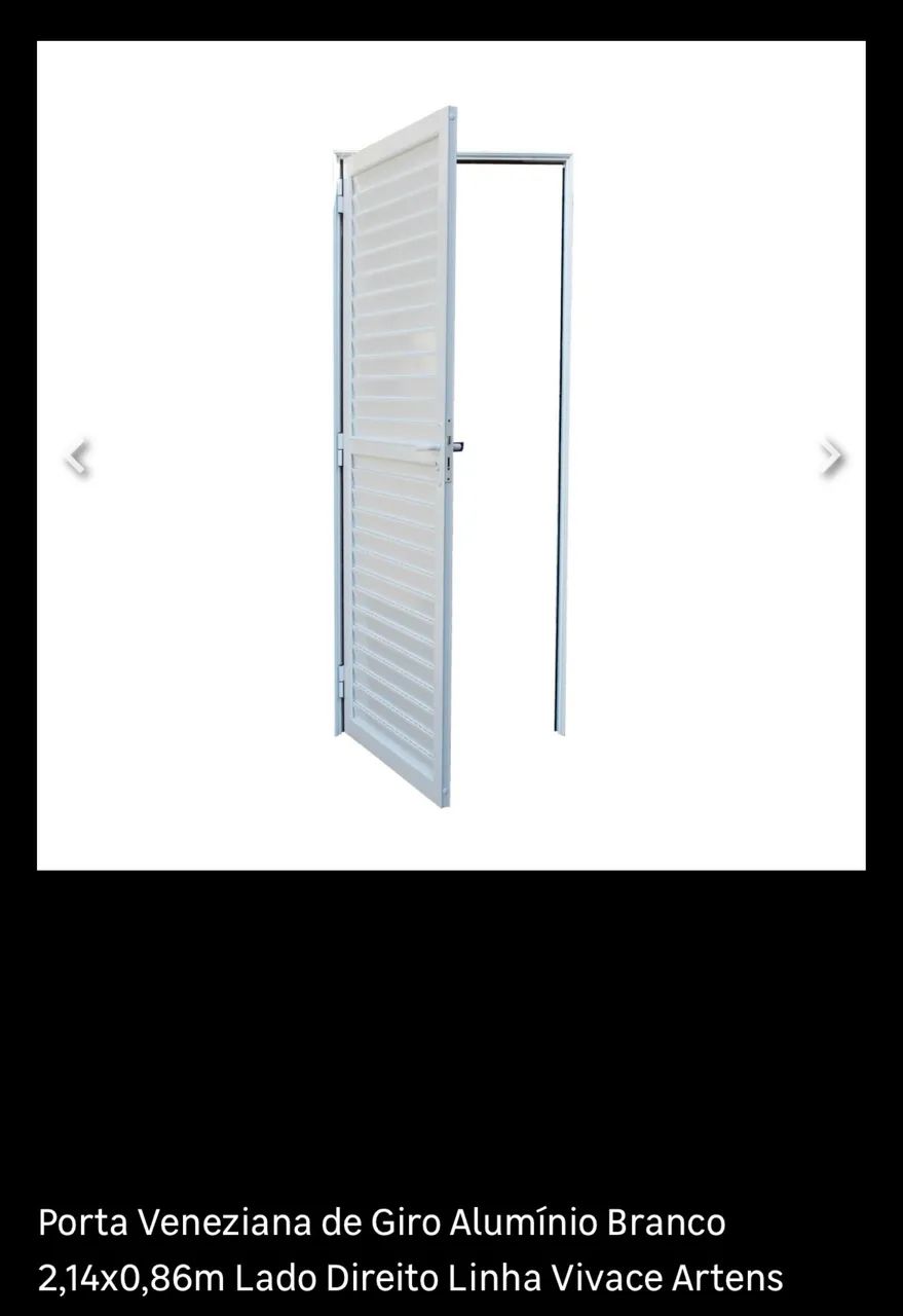 Vendo porta zera demais de Alumínio.