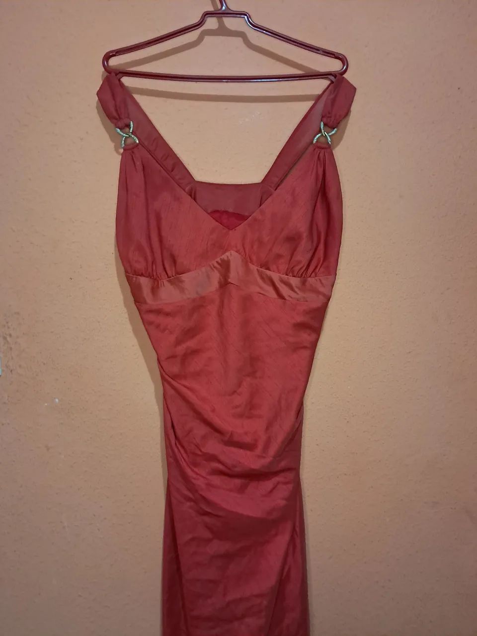 Vestido longo vermelho