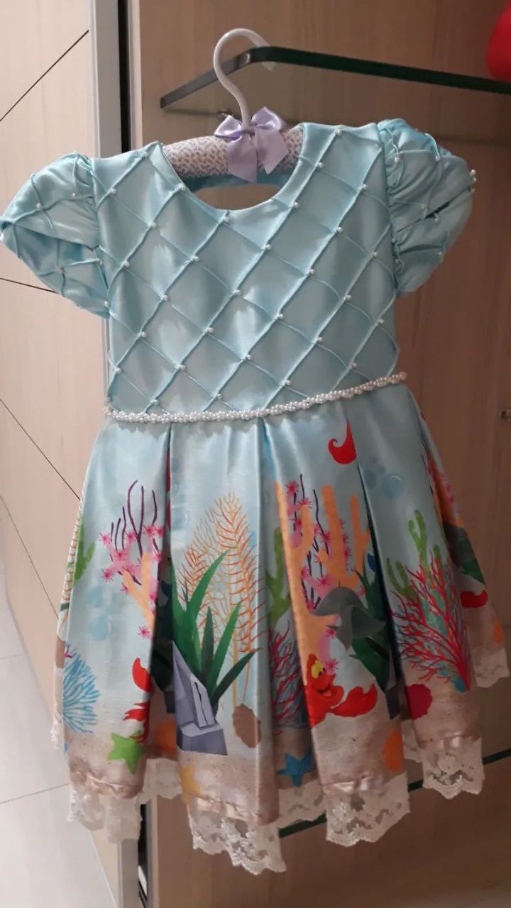 Vestido princessa Ariel 1 ano