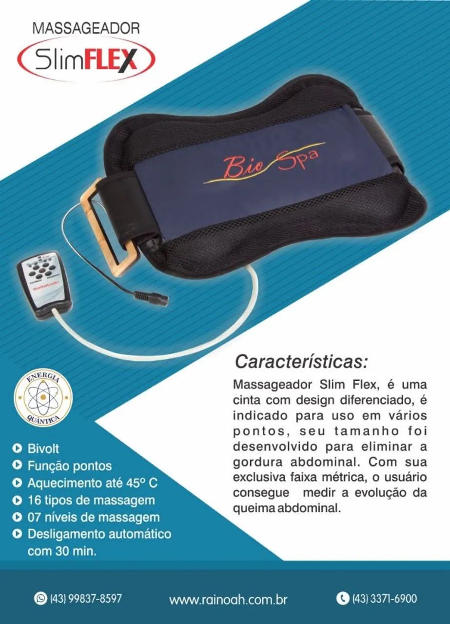Cinta massageadora sliym flex - Foto 4