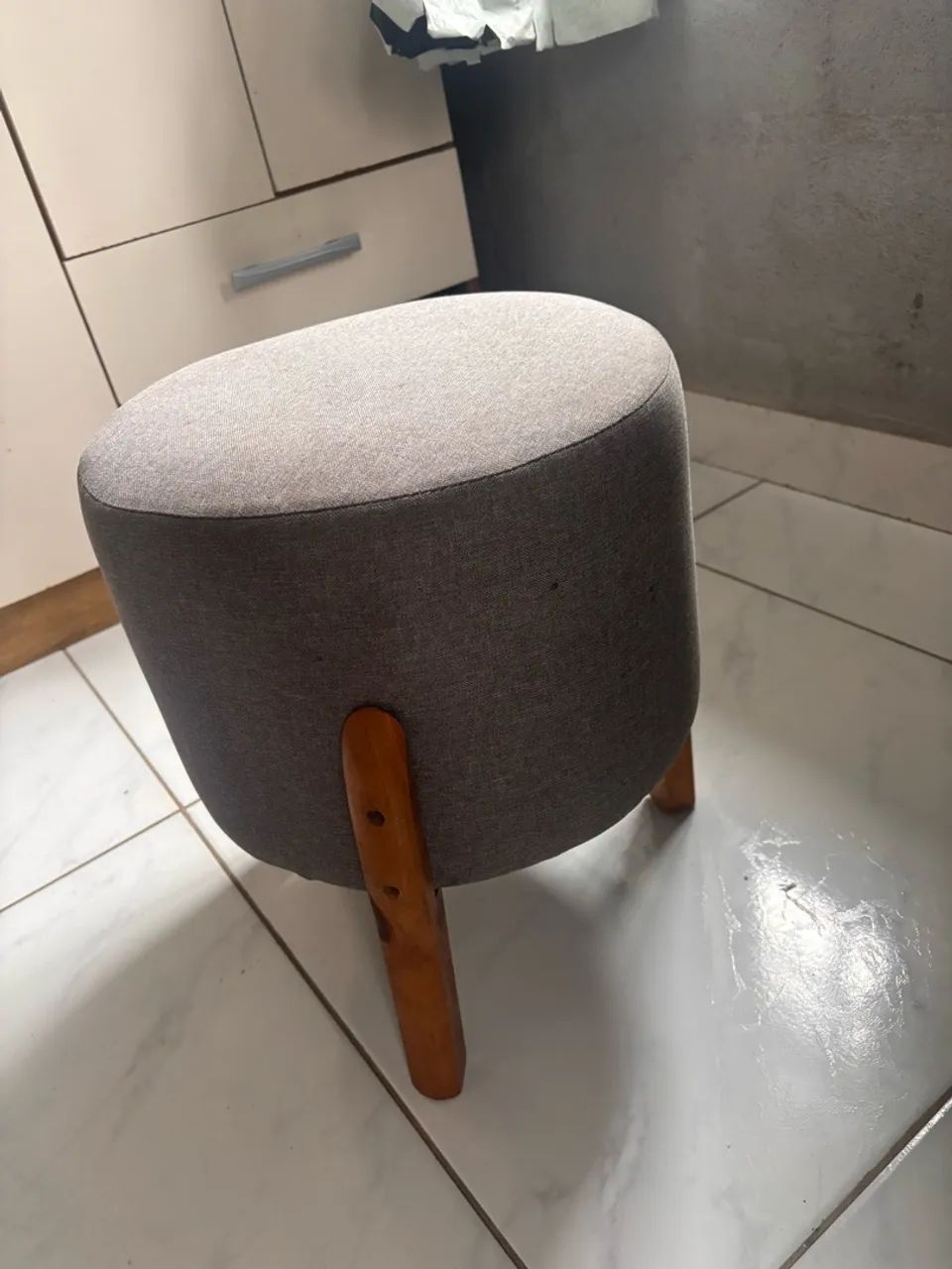 Puff simples cinza - Foto 3