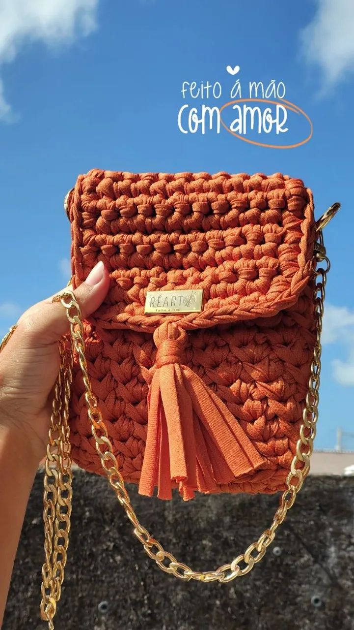 Bolsas, Vestidos e Peças de Crochê - Feitos à Mão - Foto 5