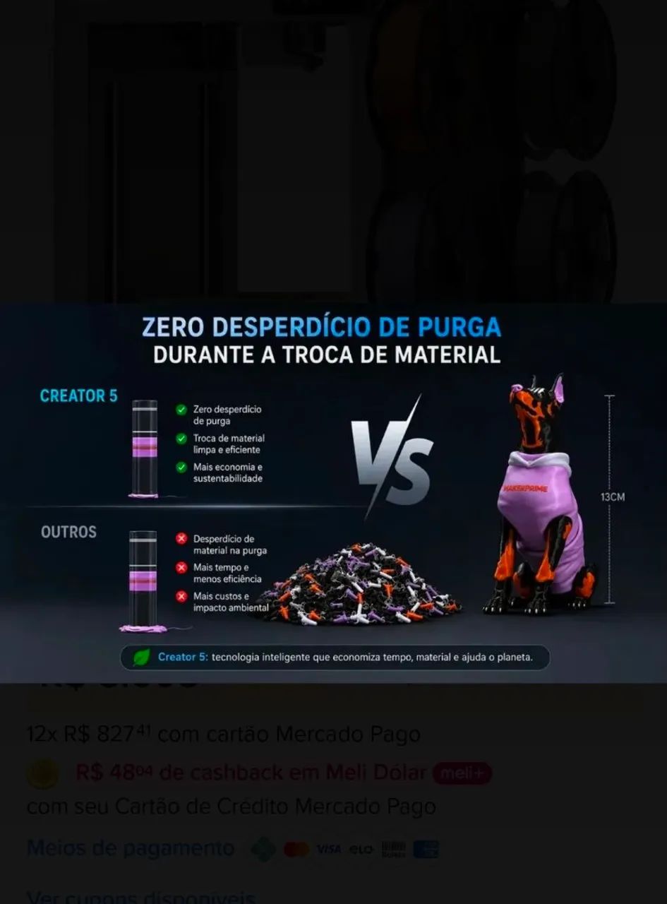 Flashforge Creator 5 impressora 3D - Foto 4