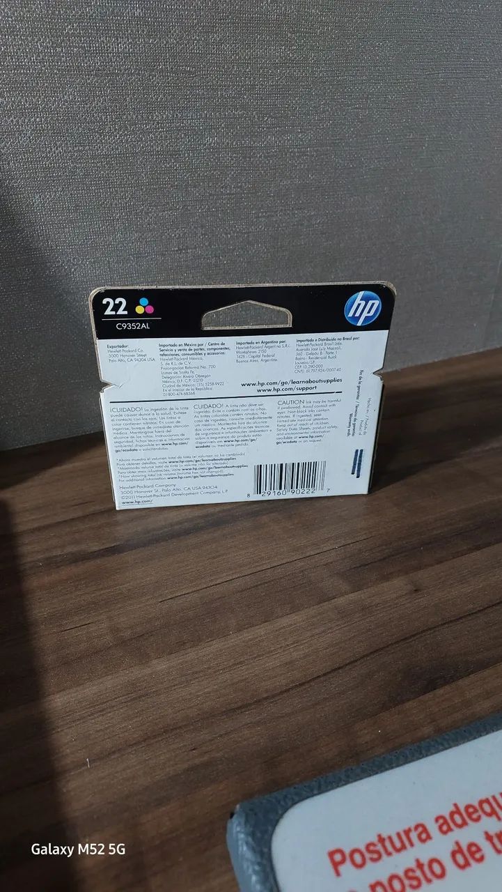 Cartucho HP 22 Colorido Original - Foto 2