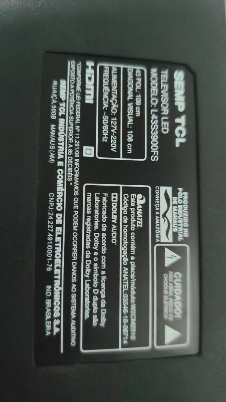 Tv 39 polegadas (para pegar as peças)