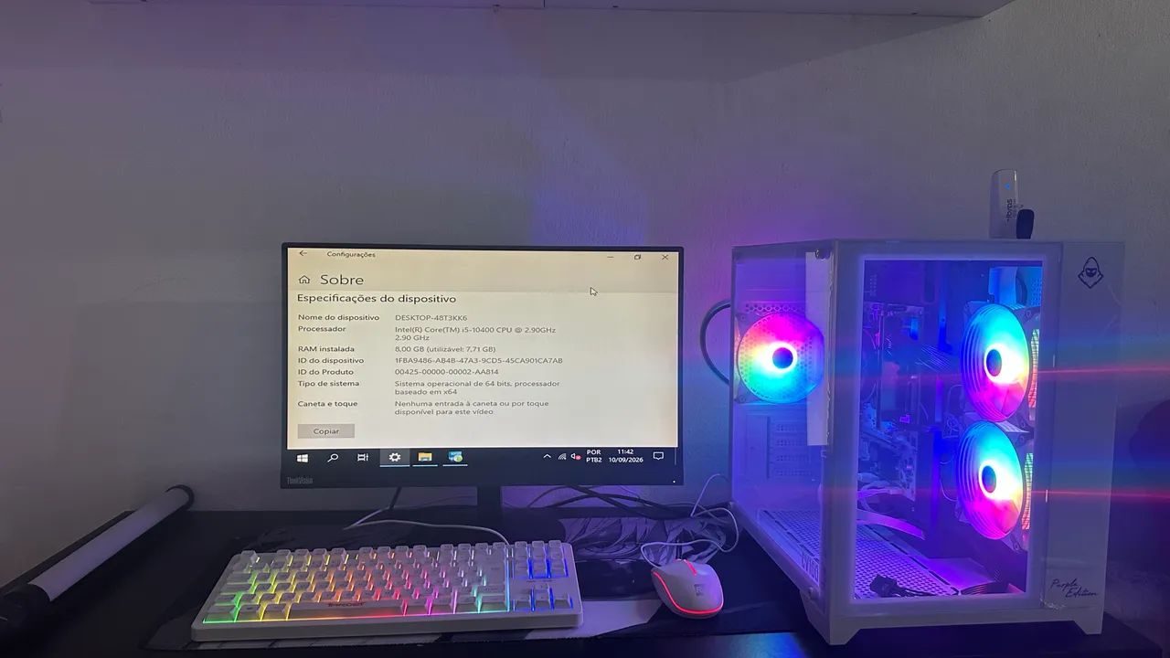 Pc gamer novo e completo i5 da 10G e rx 580 de 8G - Foto 3