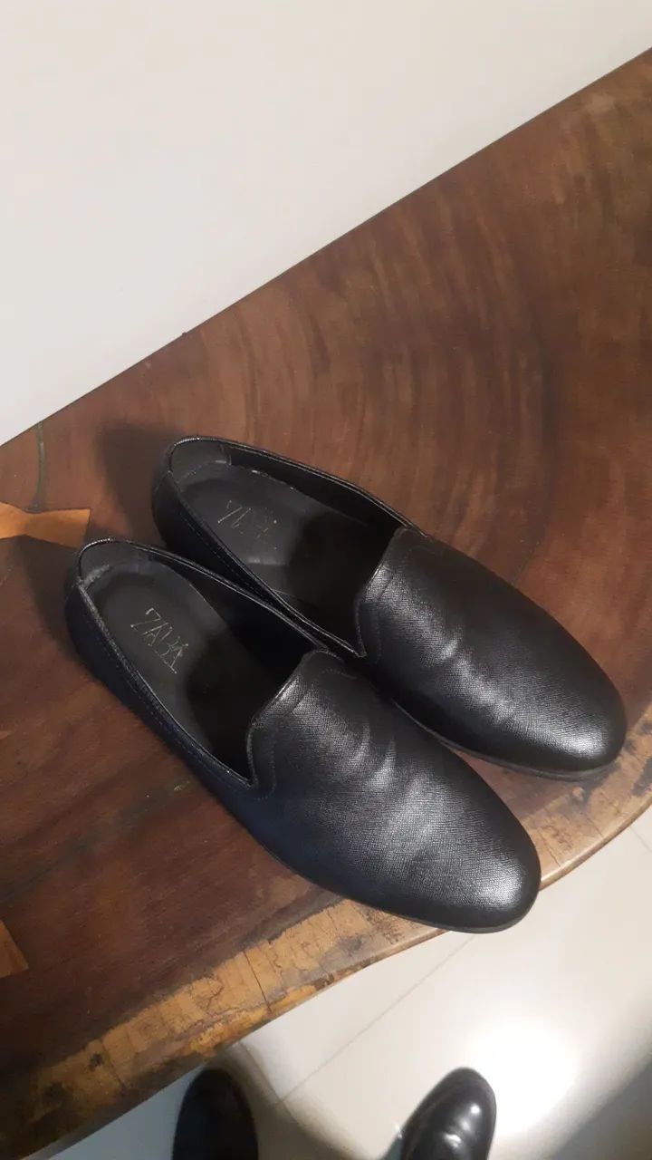 Sapato estilo mocacin em couro  - Foto 2