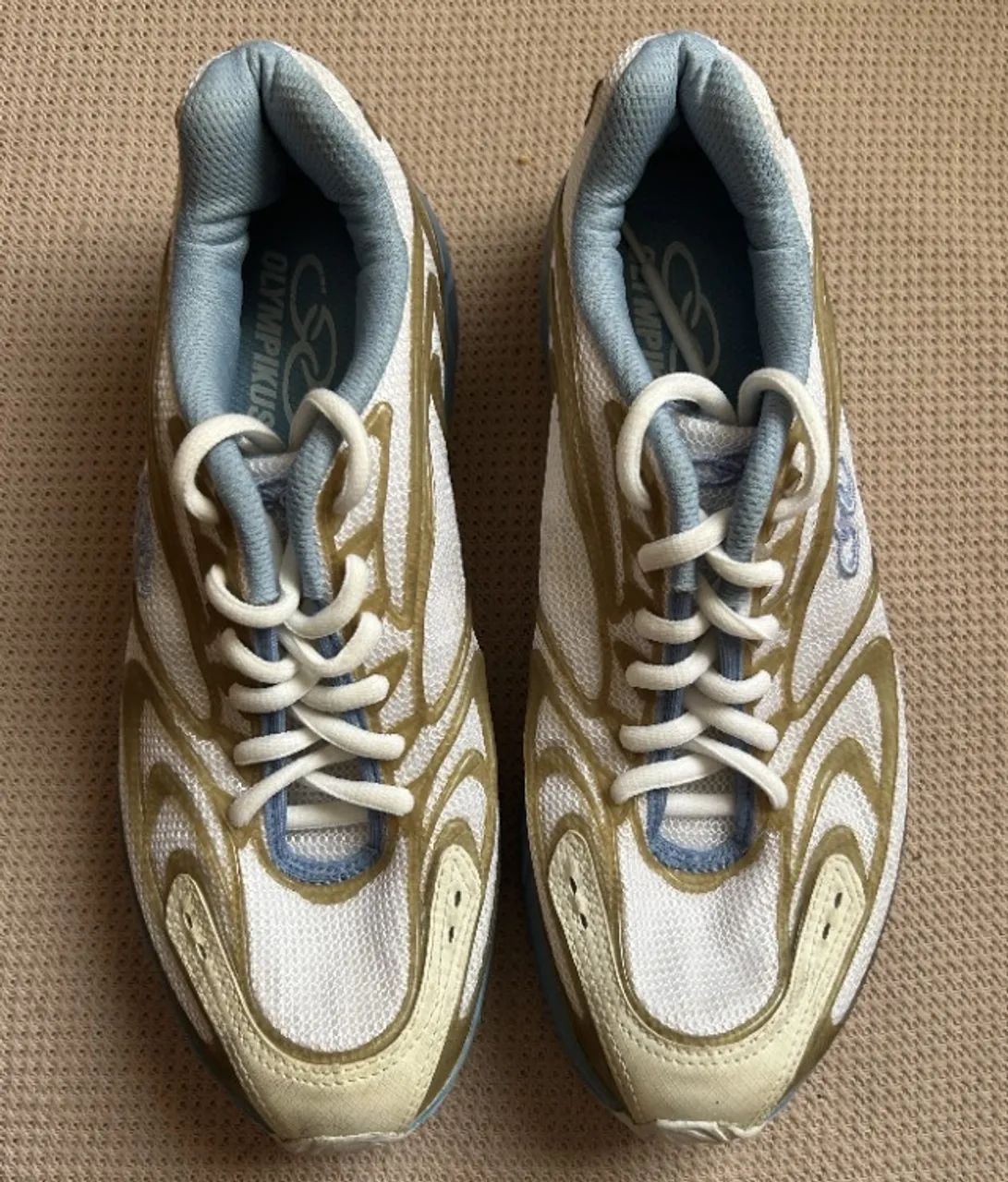 TENIS ASICS OLYMPIKUS 36 AZUL E BRANCO
