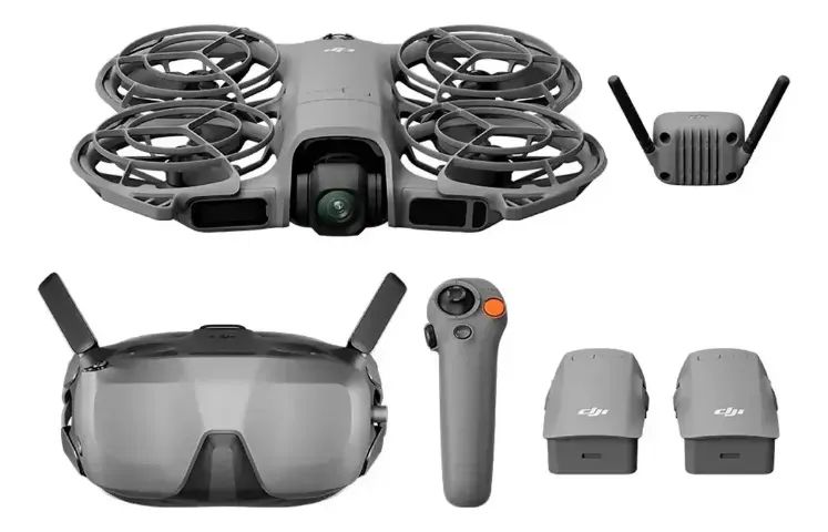 Drone Dji Neo 2 Fly More Combo Óculos Goggles N3 Dji072 Cor Cinza - Foto 3