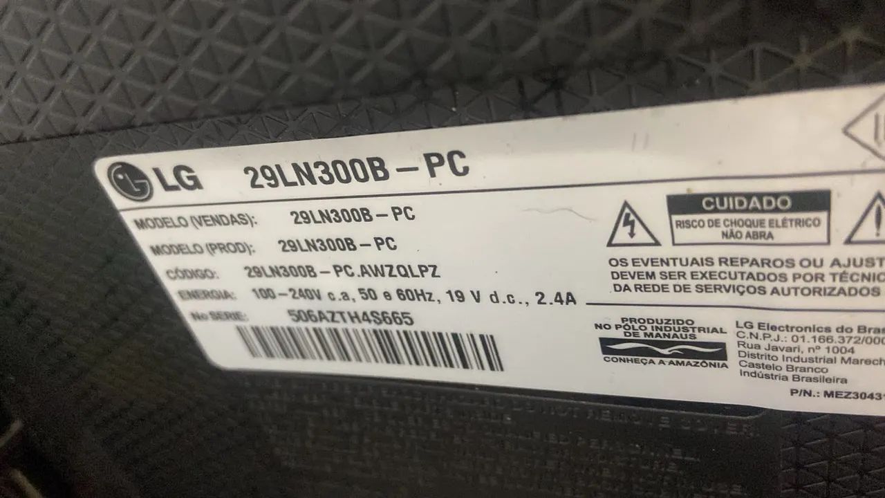 Tv monitor de 29 polegadas , somente venda