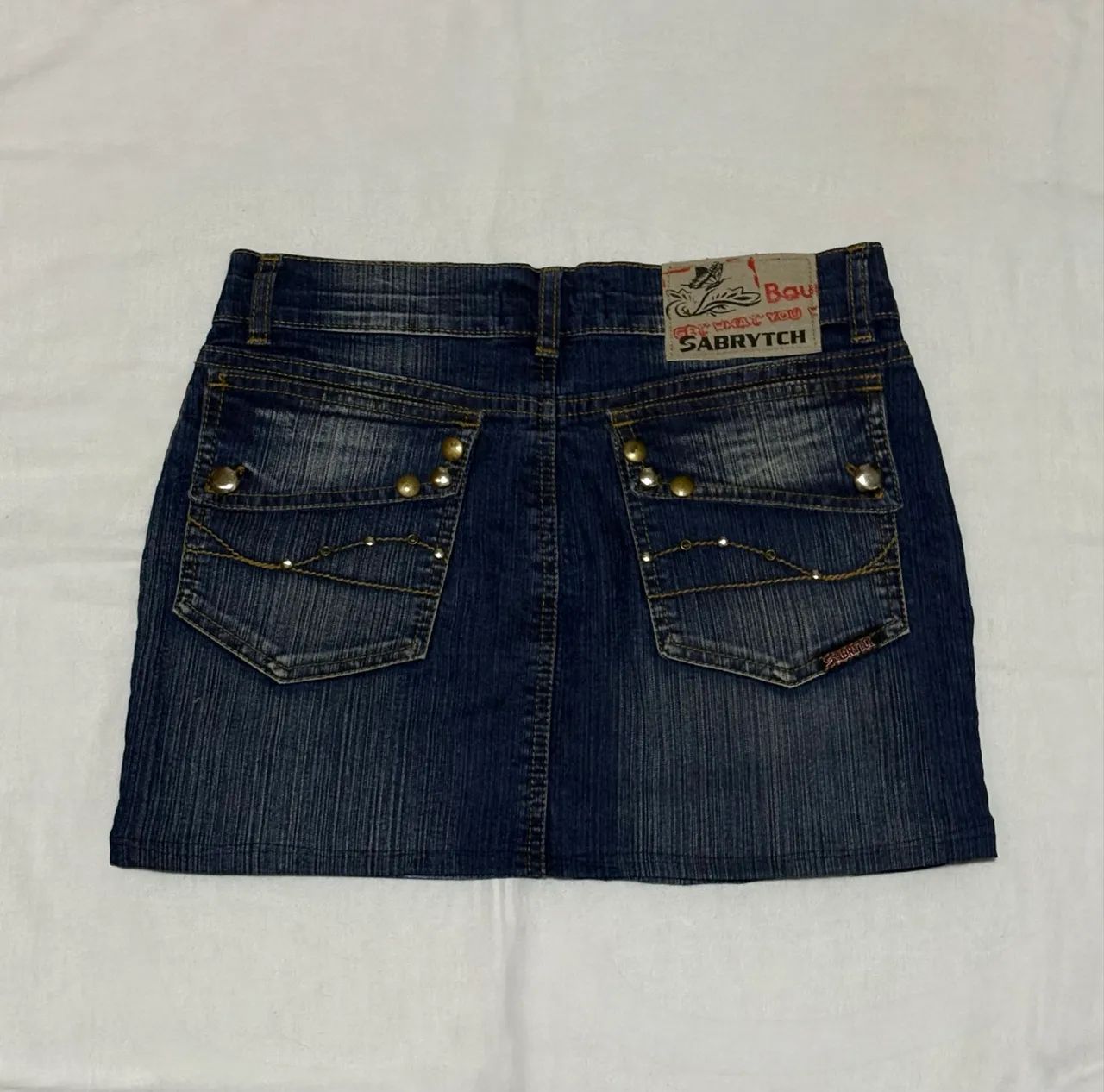 Saia Jeans Sabrytch anos 2000s 36 - Foto 2