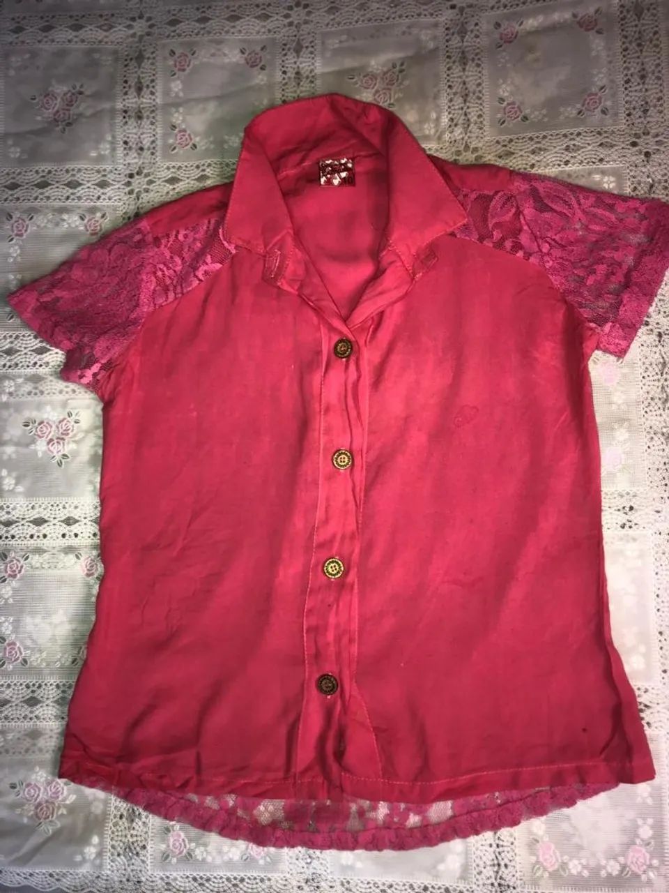 Blusa rosa infantil 